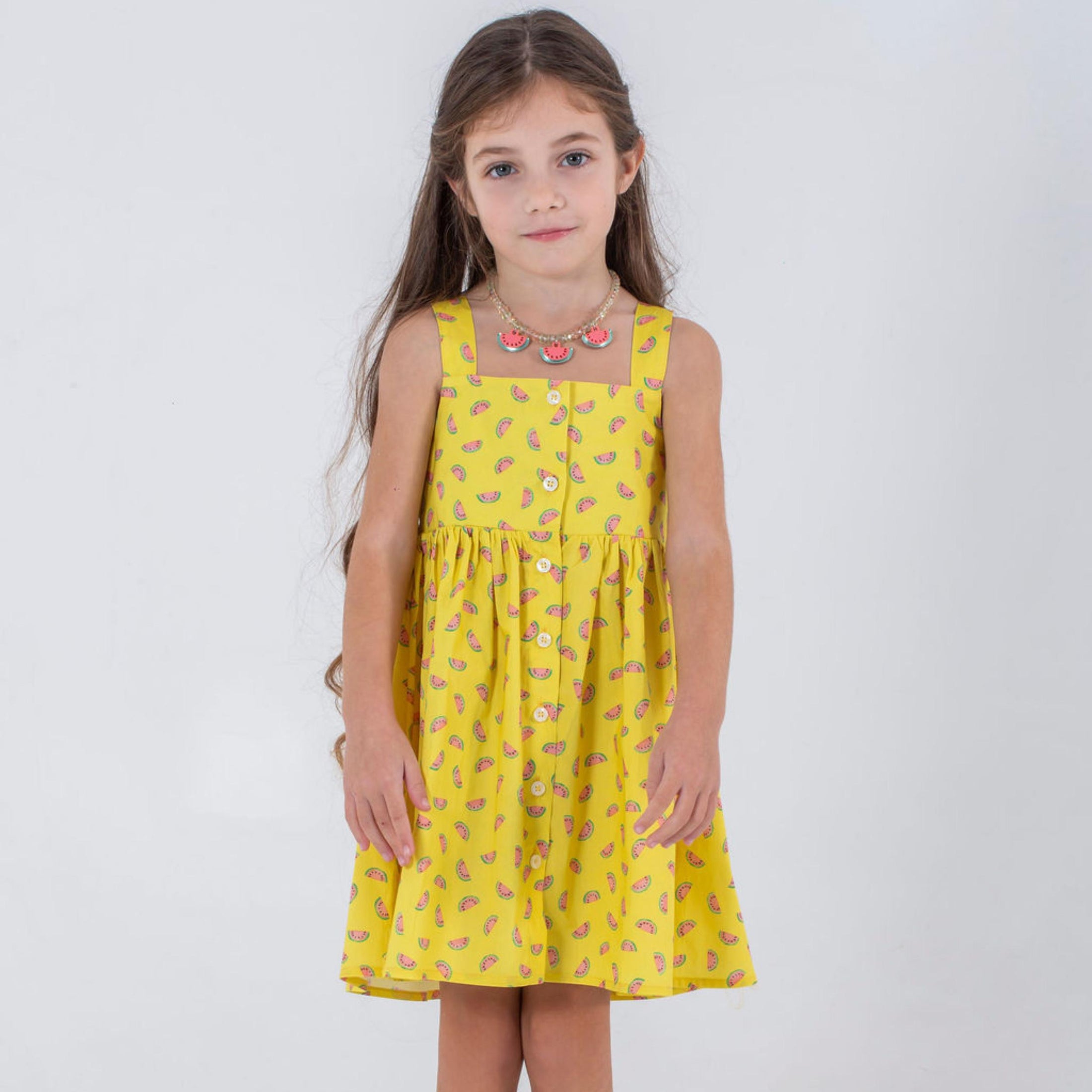 Παιδικό φόρεμα με τιράντα Καρπούζια Perle D'azur