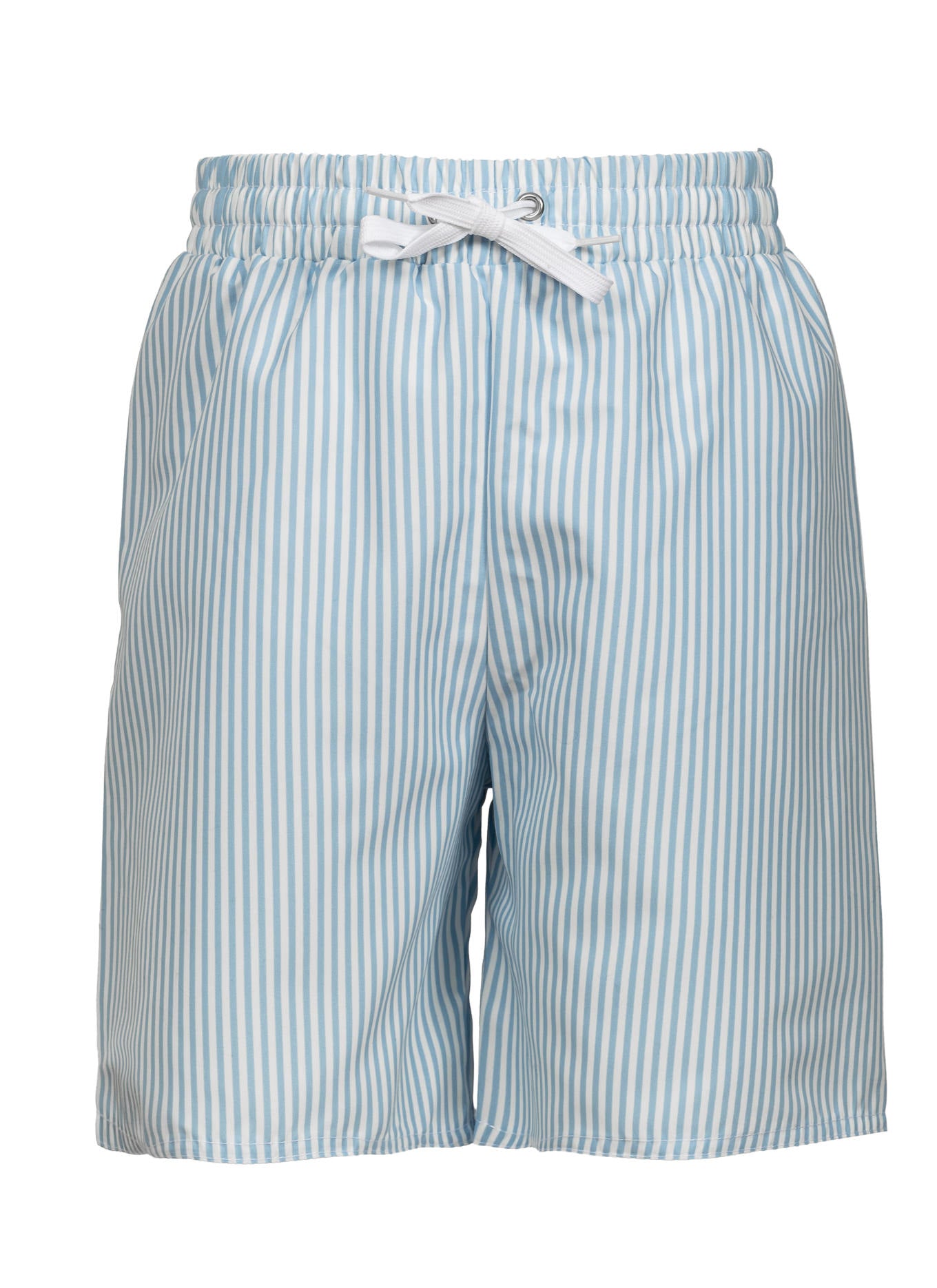 Boys swimsuit shorts with blue stripes