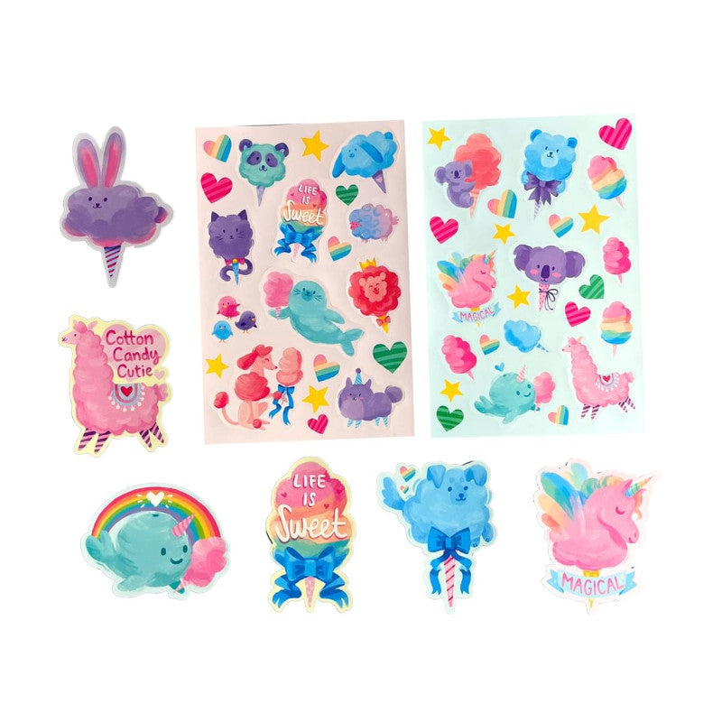 Stickiville Kids Stickers: Fluffy Cotton Candy - Scented