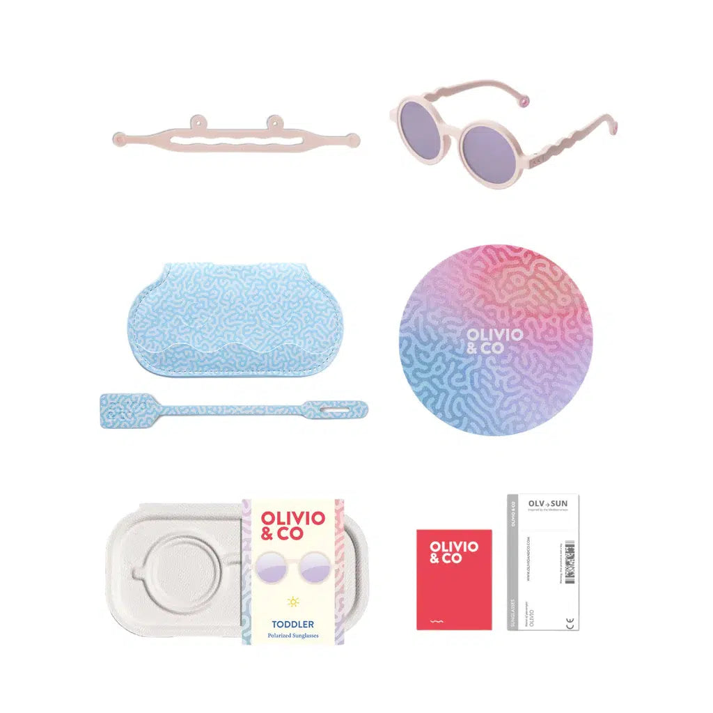 Βρεφικά γυαλιά ηλίου στρογγυλά Coral Reef Coral Blush 18 - 36 μηνών