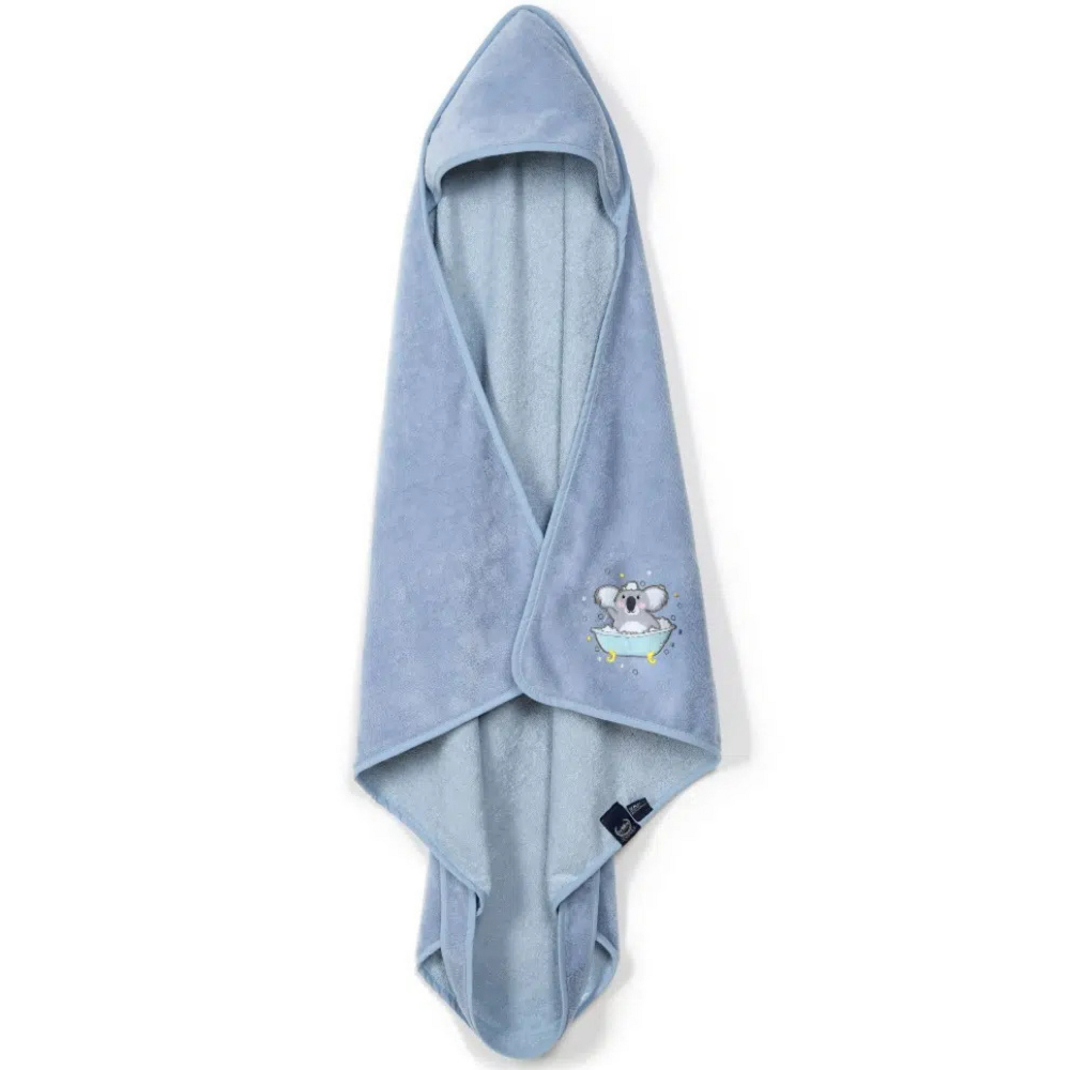 Baby towel bamboo Dusty Blue Hello World