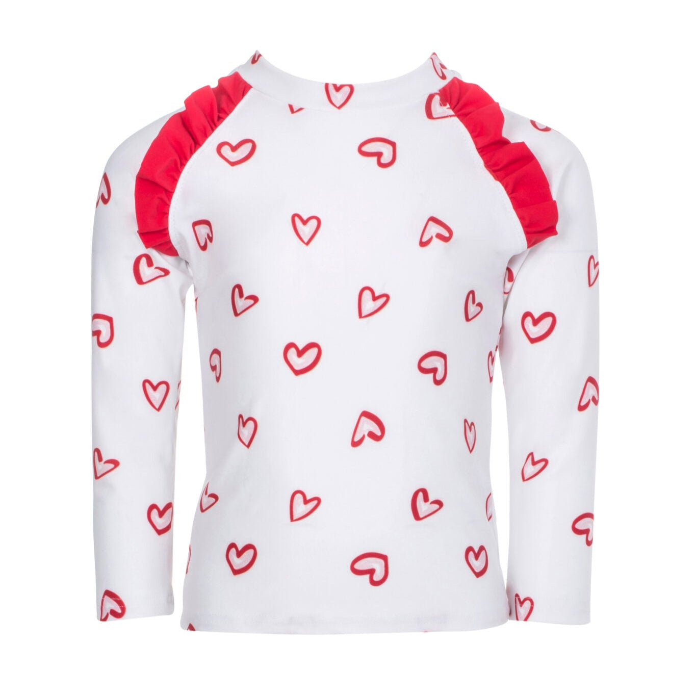 Girls Rashguard Hearts