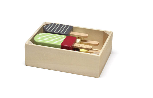 Wooden toy set Ice cream sticks