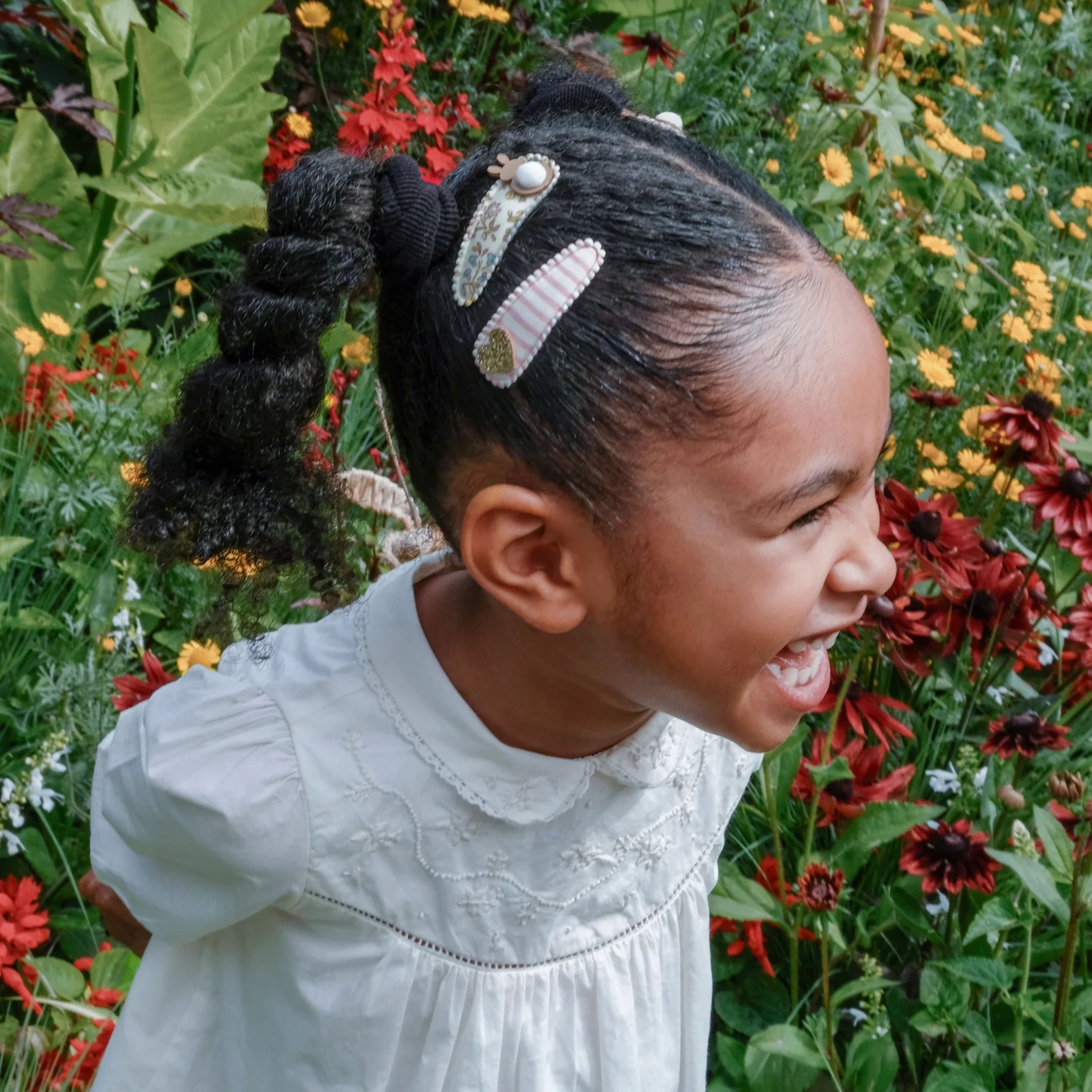 Παιδικά κλιπ μαλλιών δυο σετ Λαγουδάκι Καρδιά Rockahula