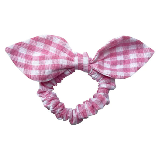 Παιδικό Scrunchie Ροζ καρό