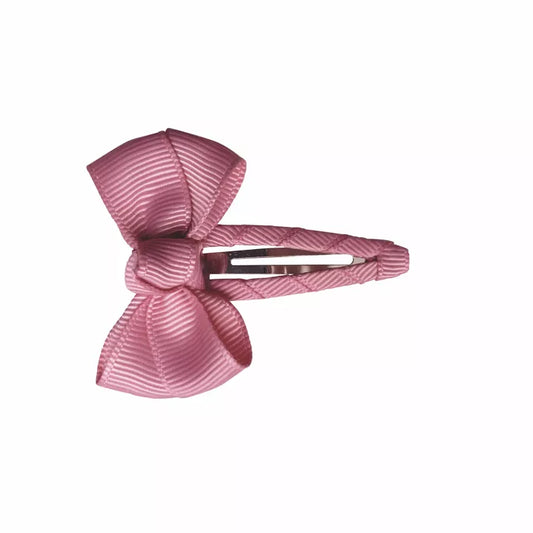 Children's hair clip with bow Pink