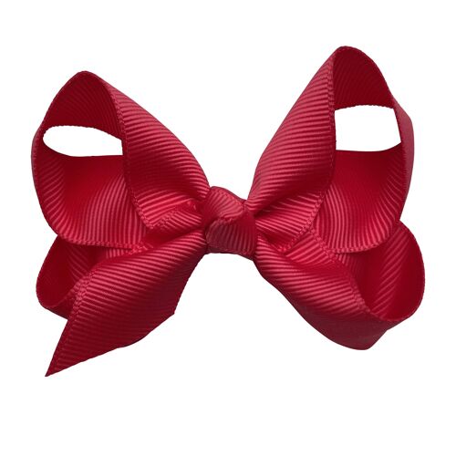 Maxima Children's Hair Bow with Clip Red