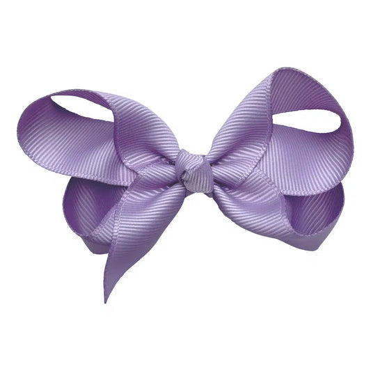 Maxima children's hair bow with clip Lilac