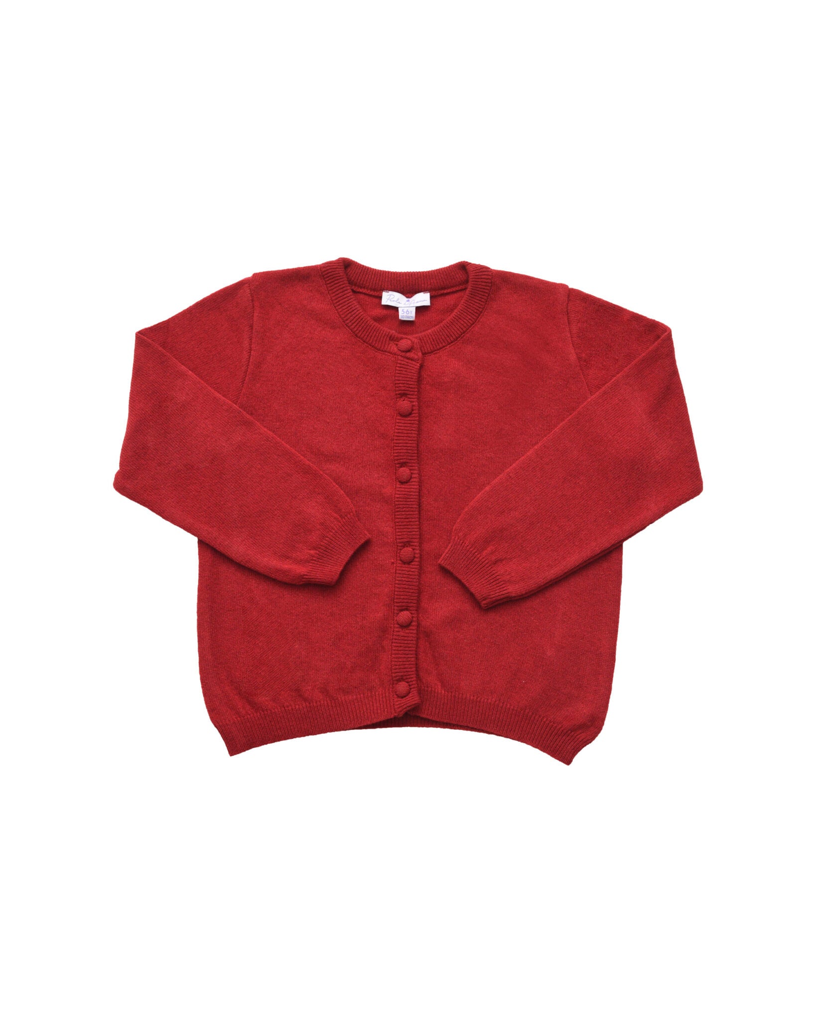 Children's wool cardigan Red