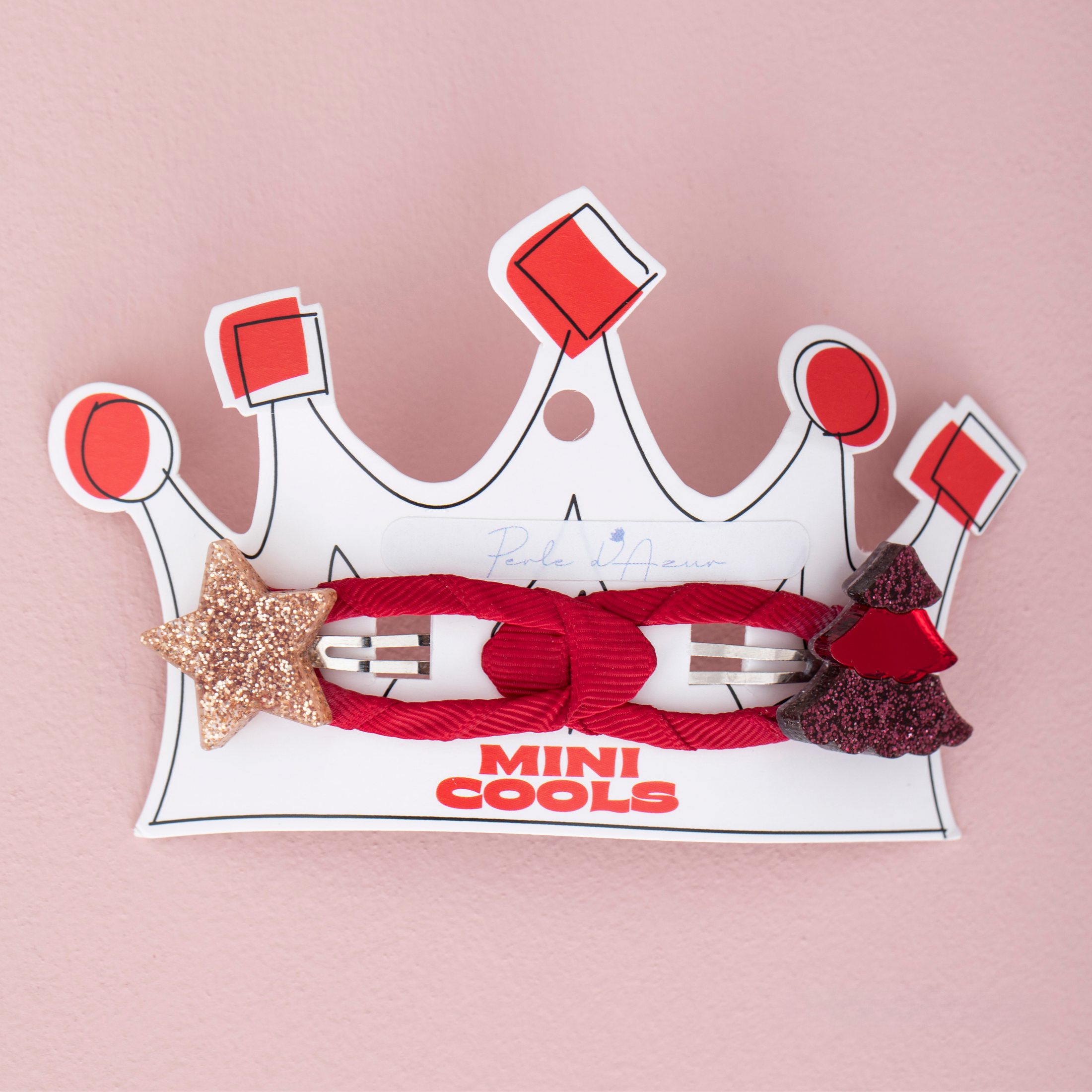 Παιδικό σετ κλιπ μαλλιών Christmas Perle D'azur