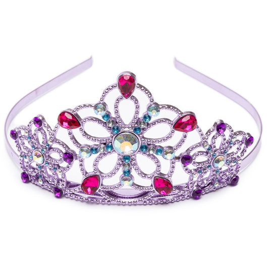 Παιδική αποκριάτικη μωβ Τιάρα με χρωματιστές πέτρες Great Pretenders