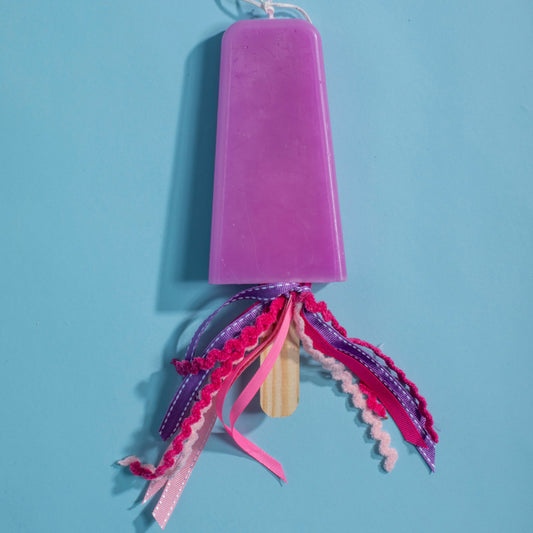 Παιδική πασχαλινή λαμπάδα παγωτό μωβ Jomalmi Kids