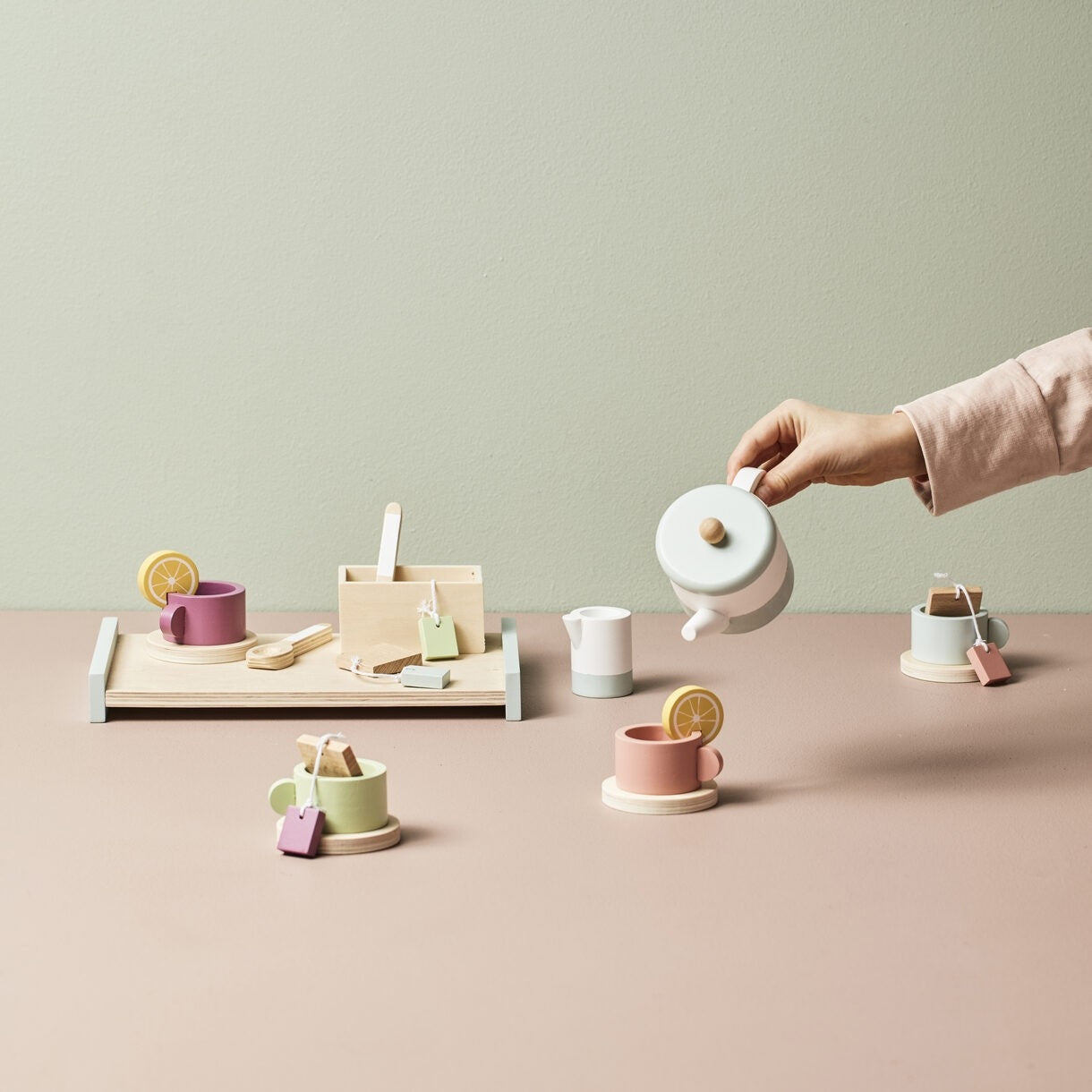 Children's wooden toy Bistrot Tea set