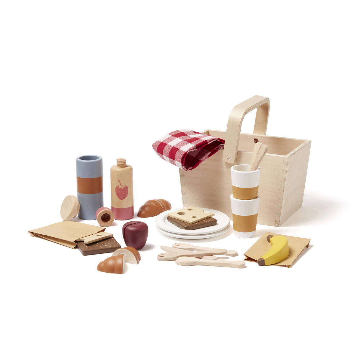 Children's wooden toy set Picnic with accessories