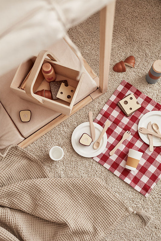 Children's wooden toy set Picnic with accessories