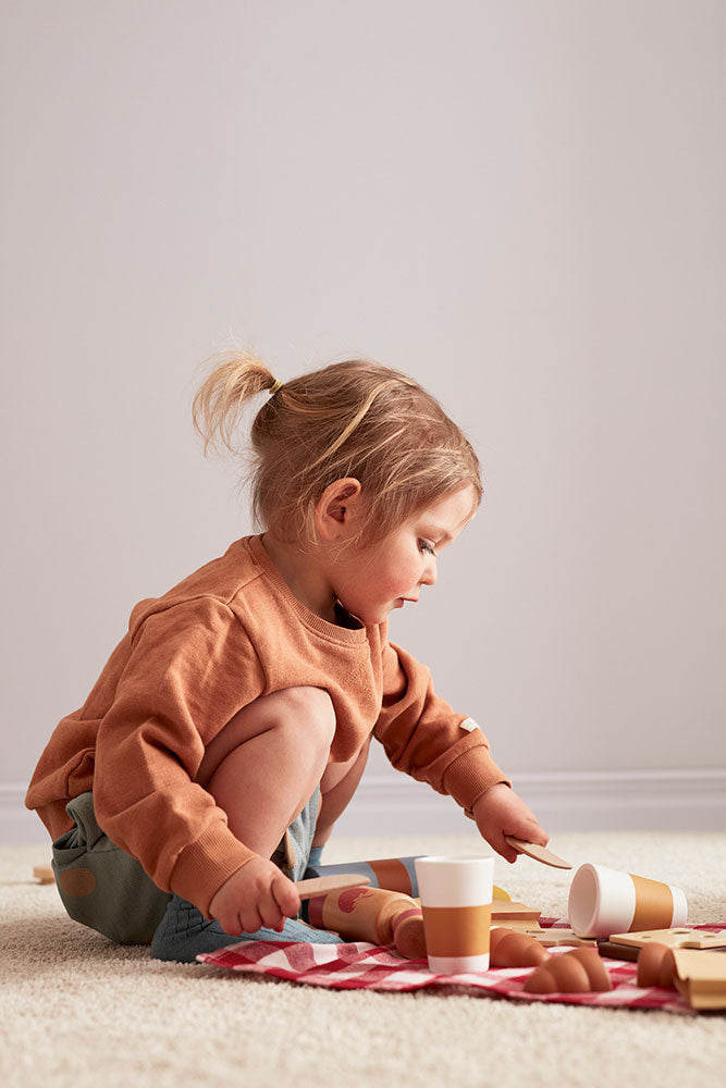 Children's wooden toy set Picnic with accessories