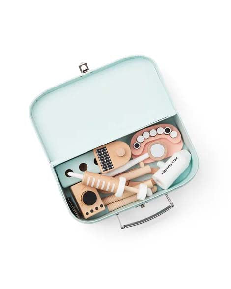 Children's wooden toy Dentist set