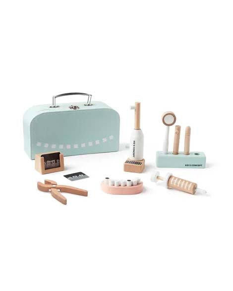 Children's wooden toy Dentist set