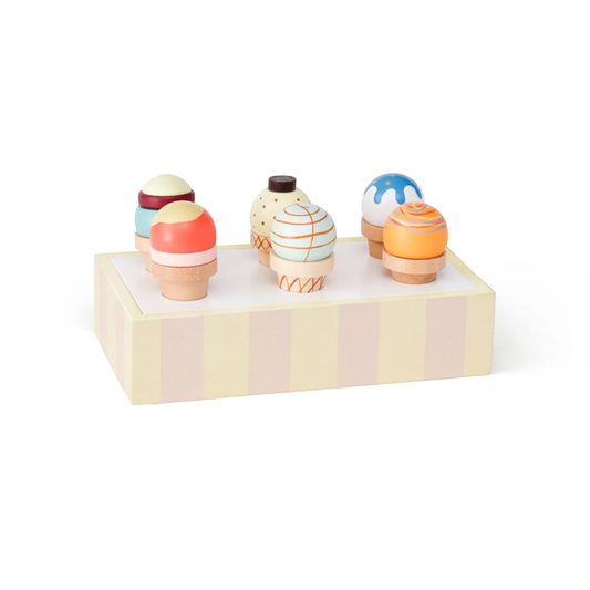 Παιδικό ξύλινο παιχνίδι με παγωτά KID'S HUB Kid's Concept