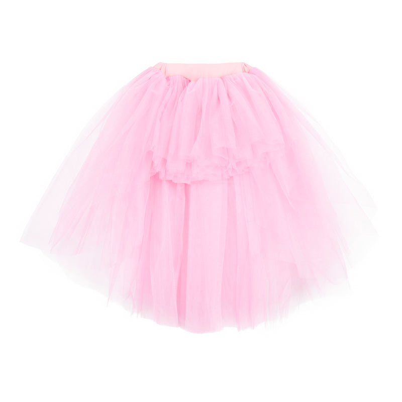 Children's rock tutu long skirt pink