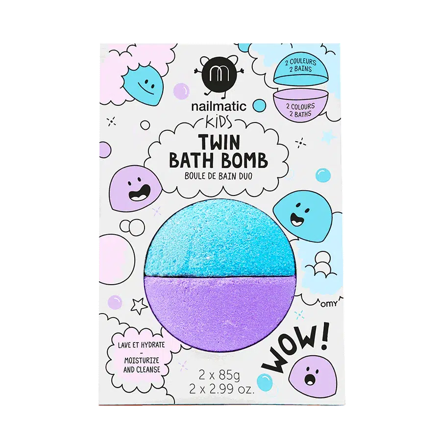 Παιδικά Bath bomb Duo (γαλάζιο-λιλά)