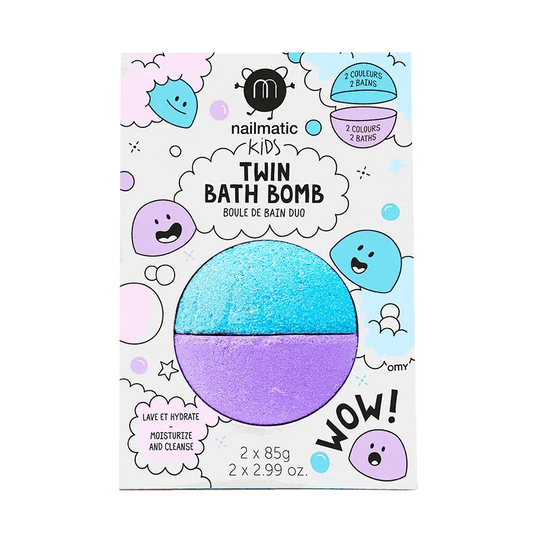 Παιδικά Bath bomb Duo (γαλάζιο-λιλά)