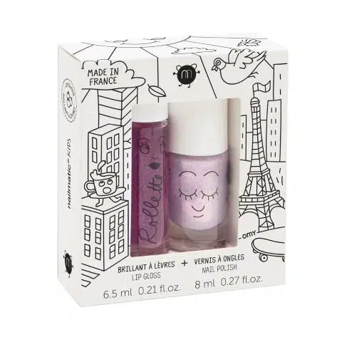 Παιδικό σετ lip gloss+βερνίκι νυχιών Lovely City (Mure+Elliot)