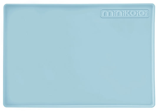 Silicone baby placemat Mineral Blue