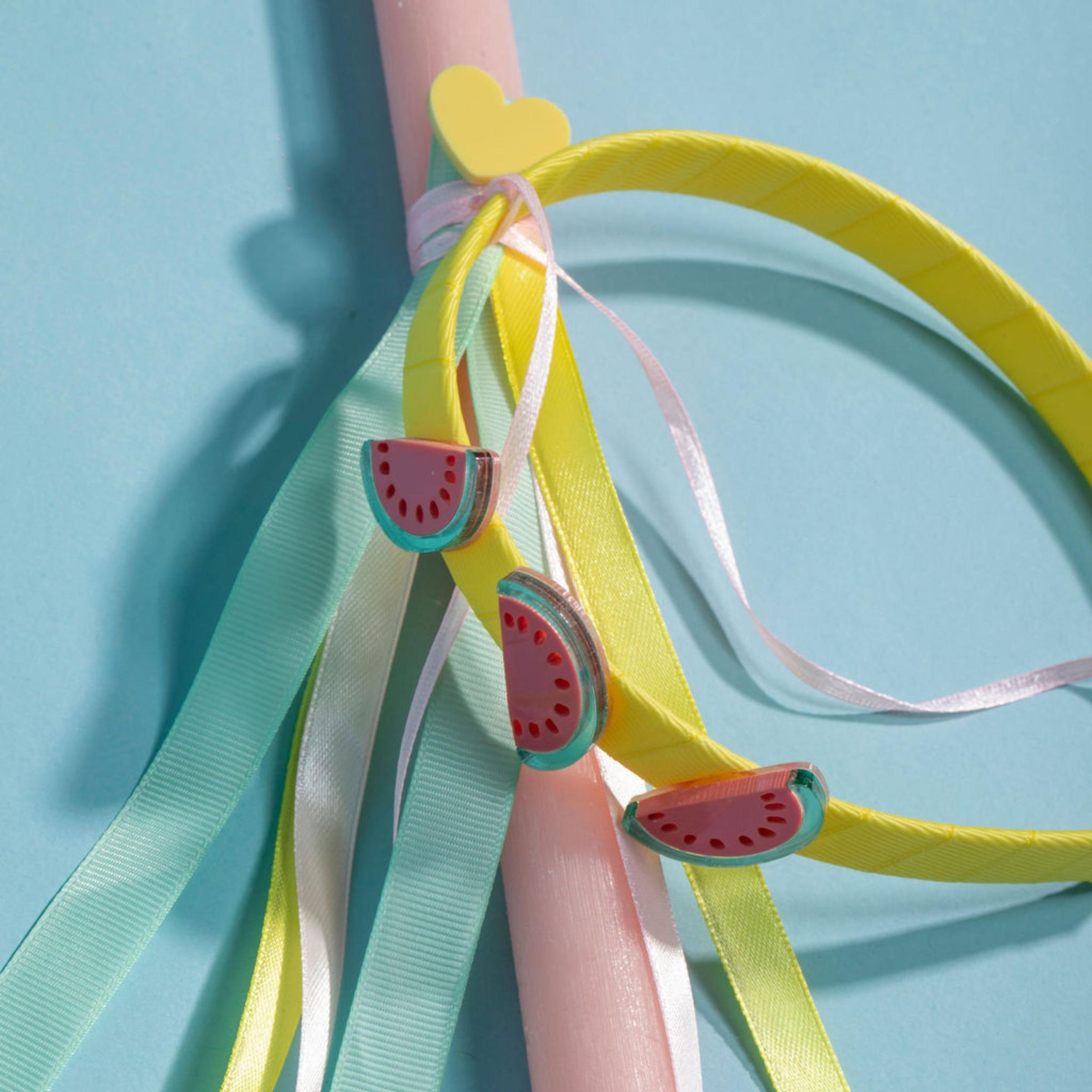 Παιδική πασχαλινή λαμπάδα στέκα Καρπούζια Perle D'azur x Mini Cools