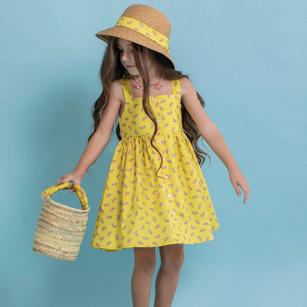 Παιδικό φόρεμα με τιράντα Καρπούζια Perle D'azur