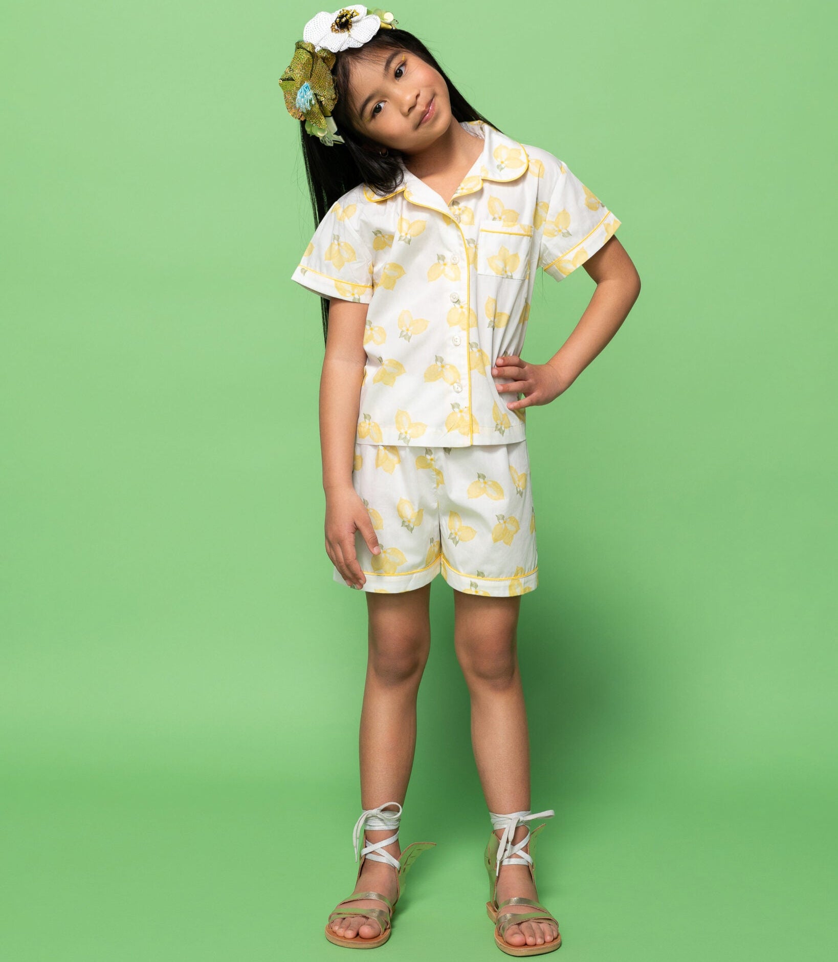 Girls Lemon Pajamas