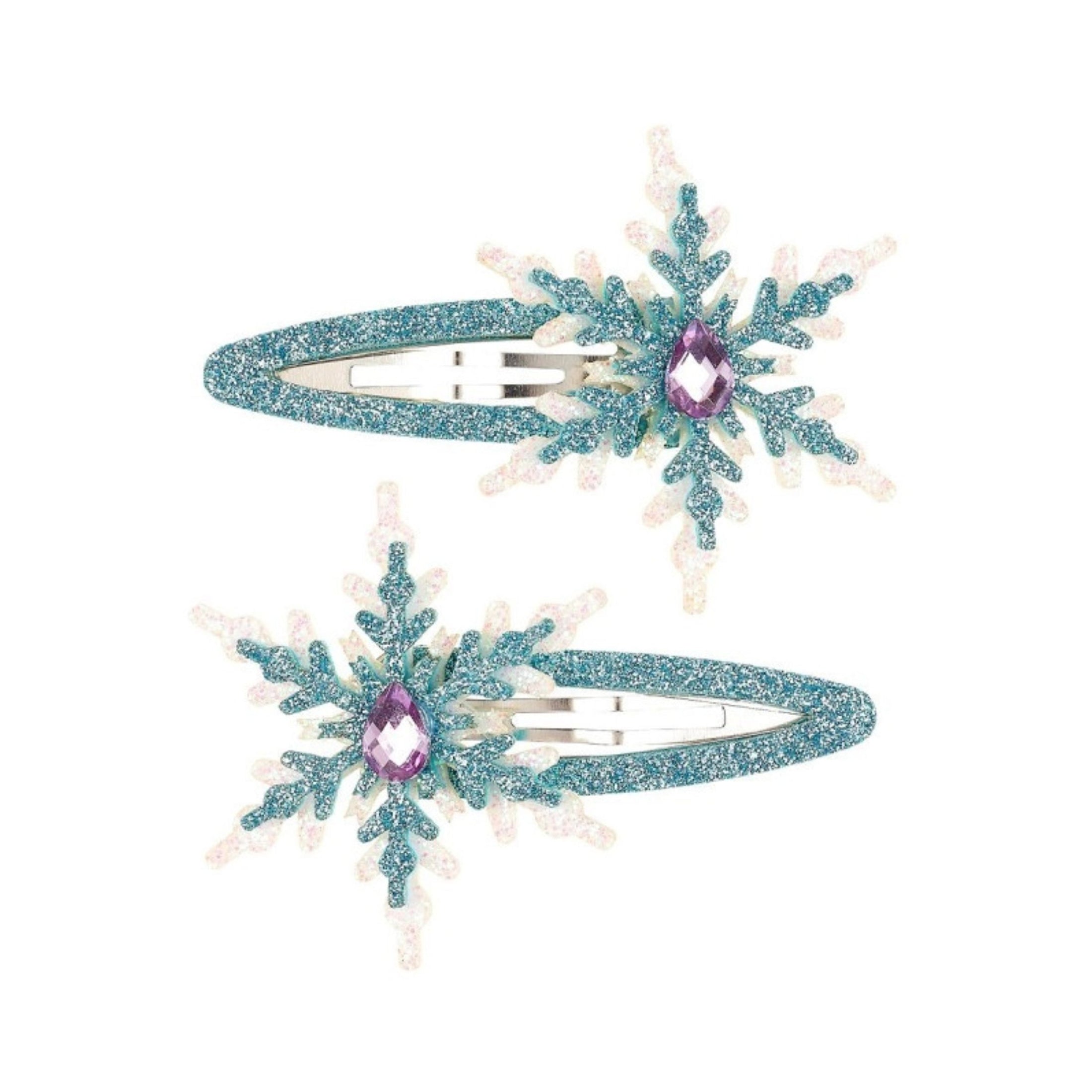 Παιδικά αποκριάτικα κλιπ μαλλιών Χιονονιφάδα Souza