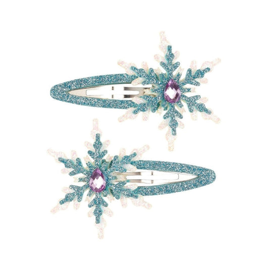 Παιδικά αποκριάτικα κλιπ μαλλιών Χιονονιφάδα Souza