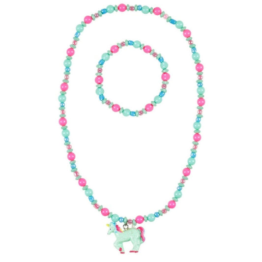 Παιδικό σετ κολιέ και βραχιόλι Μονόκερος Souza