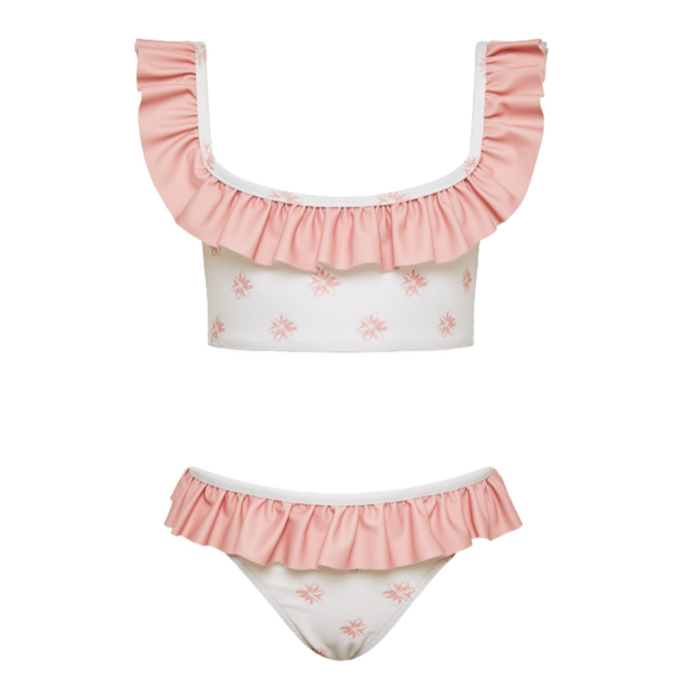 Παιδικό μαγιό μπικίνι Coral Perle D'Azur Ruffles