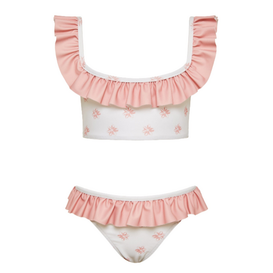Παιδικό μαγιό μπικίνι Coral Perle D'Azur Ruffles