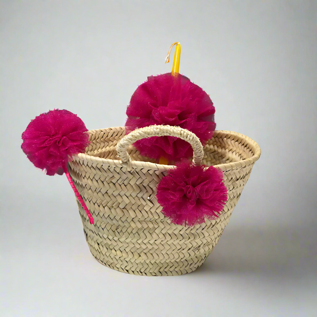 Children's Easter set Pom-Pom Fuchsia