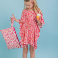 Φορτώστε την εικόνα στον προβολέα γκαλερί, Παιδικό καφτάνι pink floral Perle D'azur
