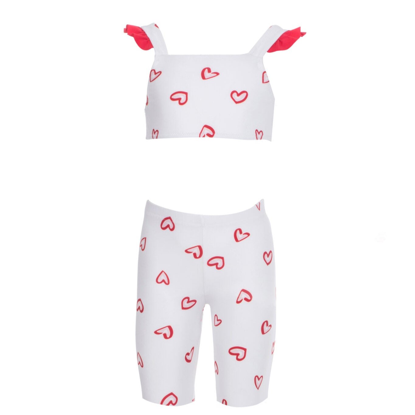 Girls leggings & Top Hearts