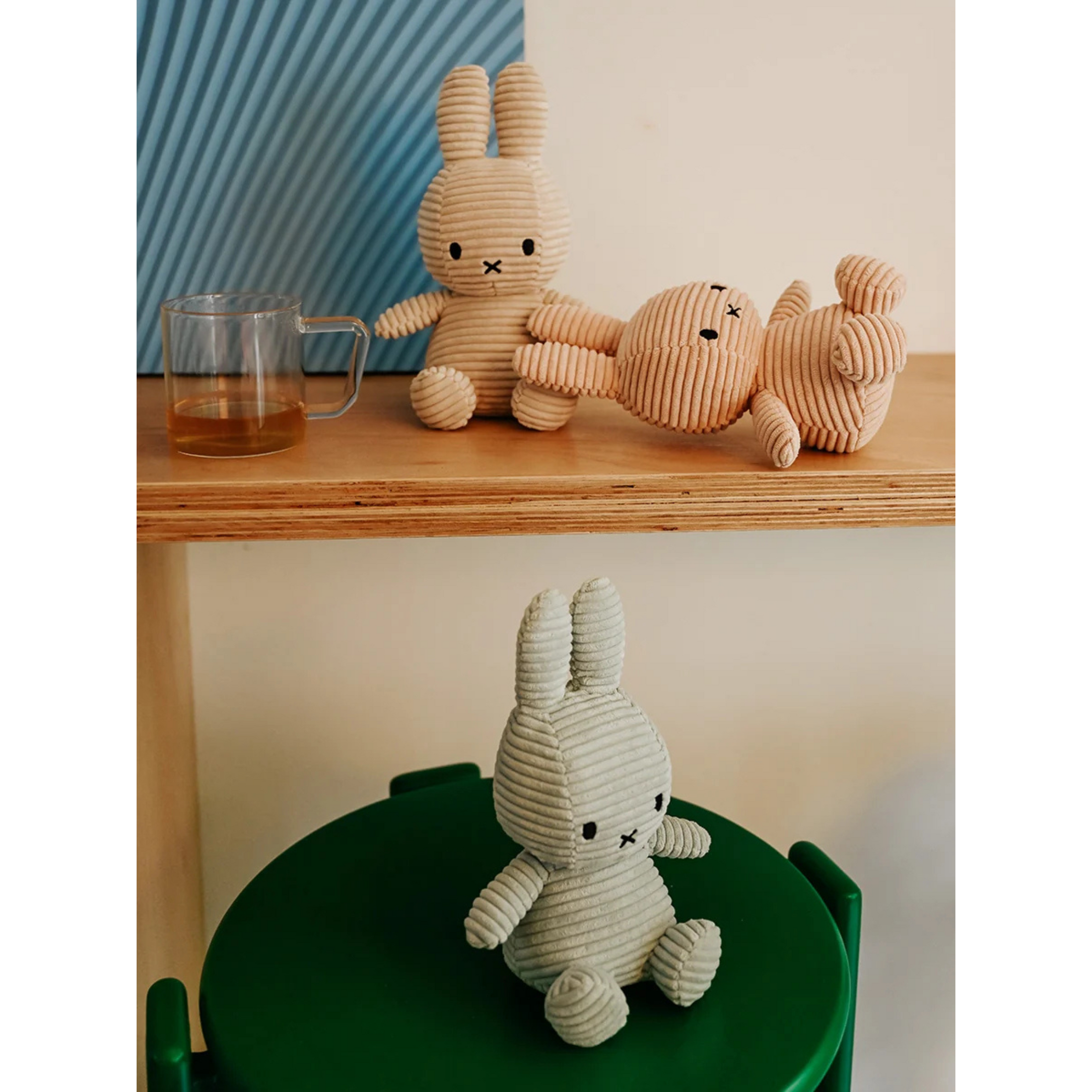Παιδικό υφασμάτινο κουκλάκι Miffy Corduroy soft Jade 23cm - 9''