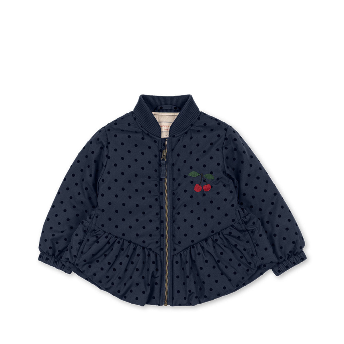 Παιδικό bomber jacket Juna πουά με κερασάκια Konges Slojd