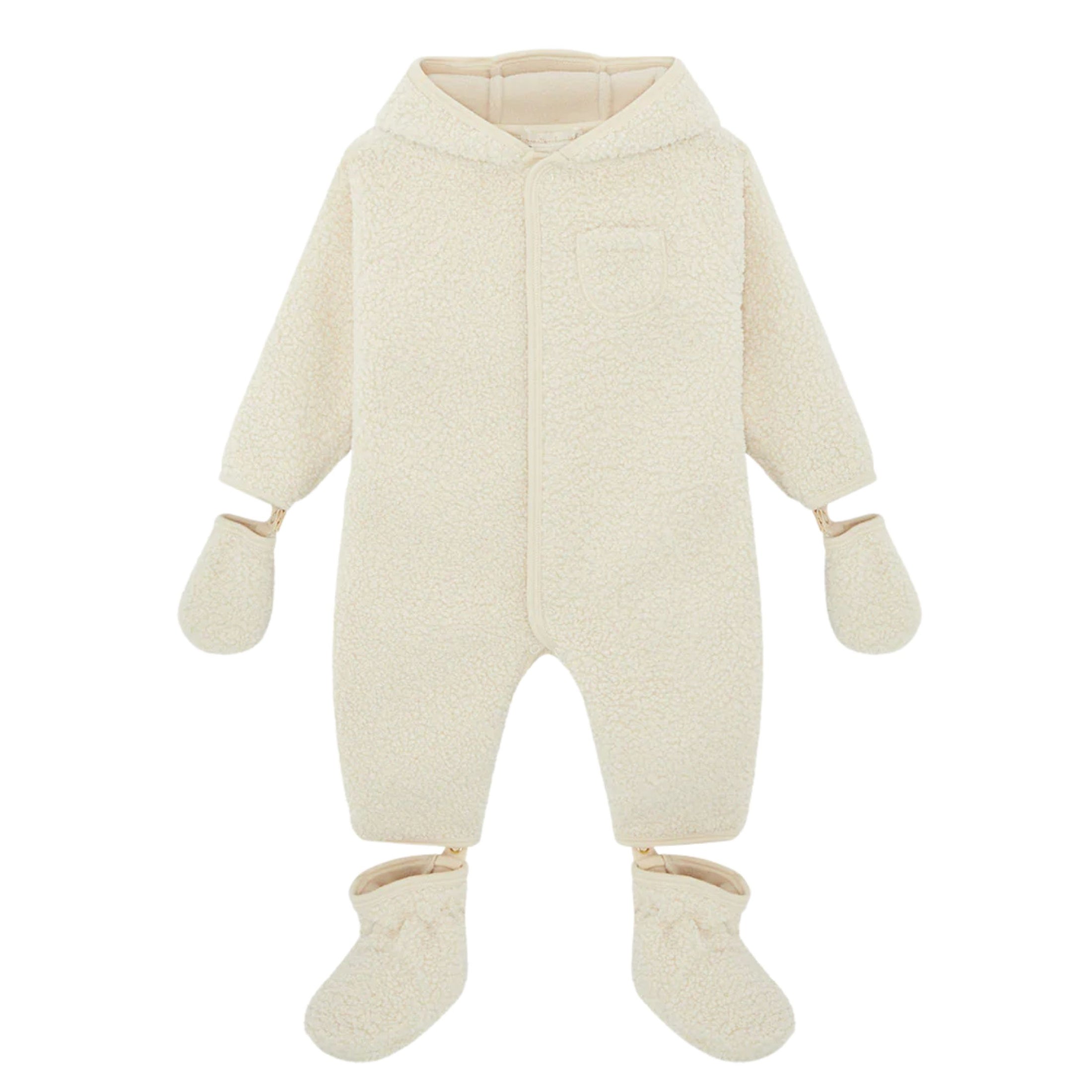 Βρεφική ολόσωμη φόρμα εξόδου Faux Shearling Bailey Marie-Chantal