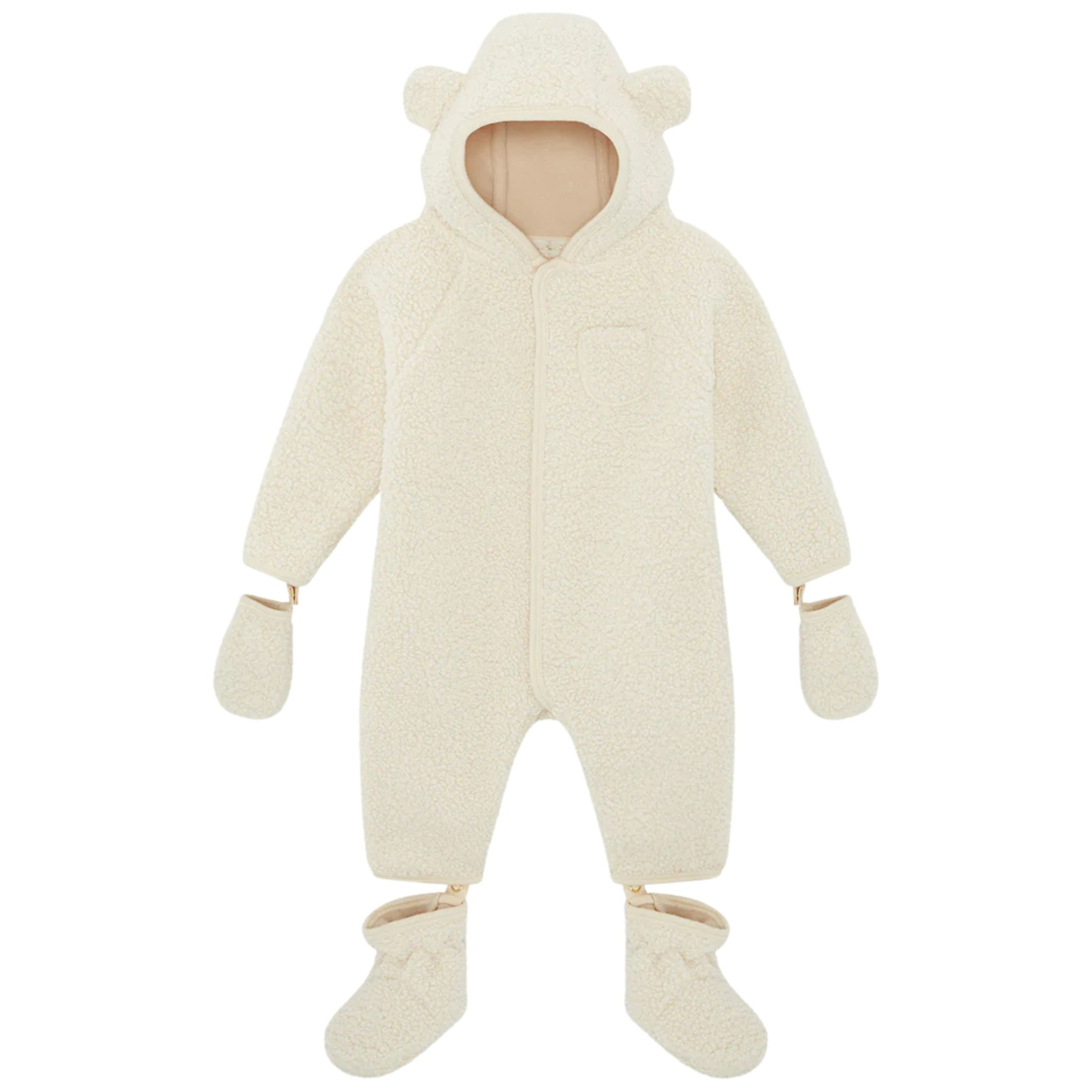 Βρεφική ολόσωμη φόρμα εξόδου Faux Shearling Bailey Marie-Chantal