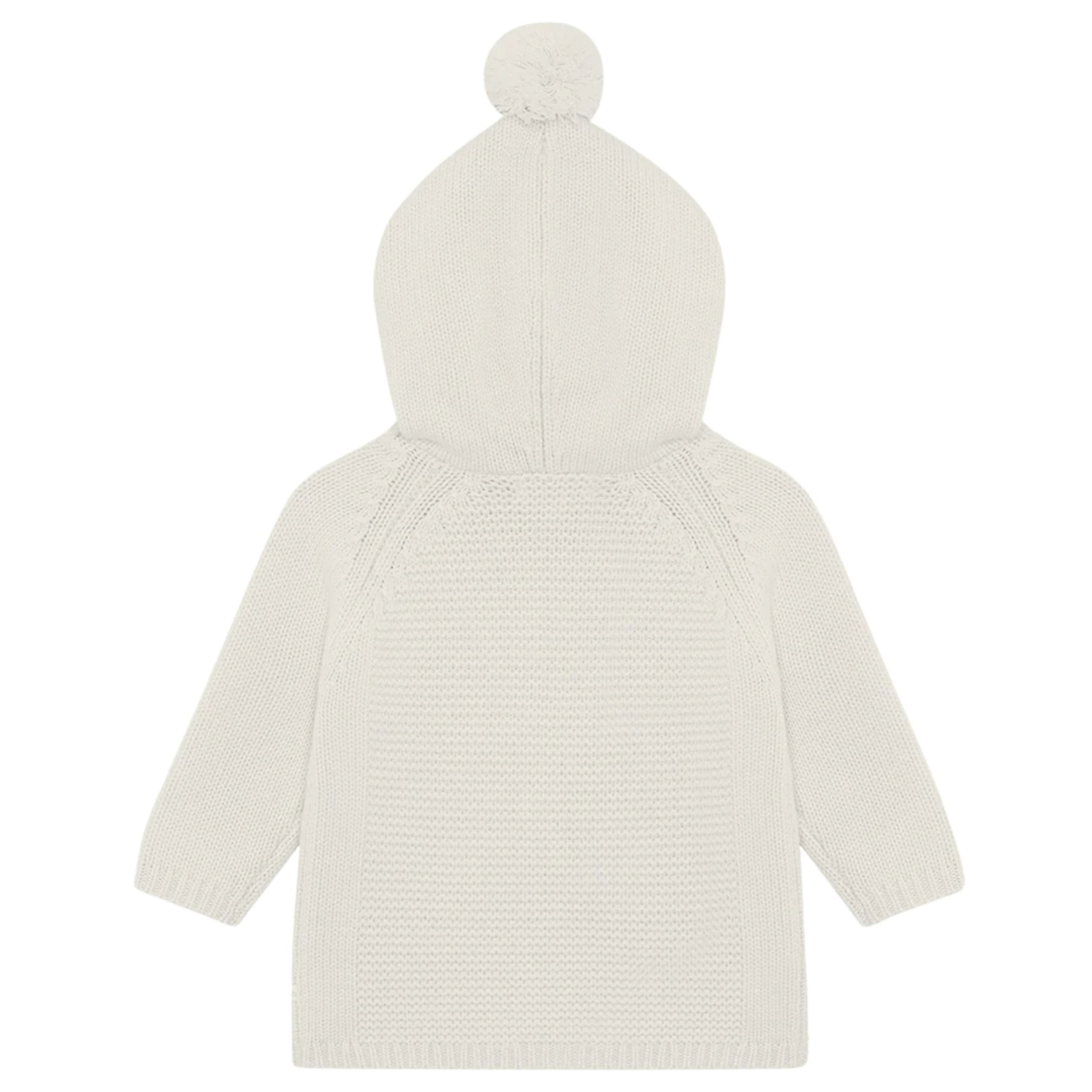 Βρεφική πλεκτή ζακέτα Bo Cable Knit Milky White Marie-Chantal