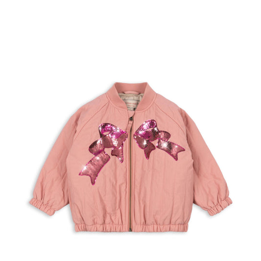 Βρεφικό bomber jacket Juno Sequin Rosette με παγιέτες Konges Slojd