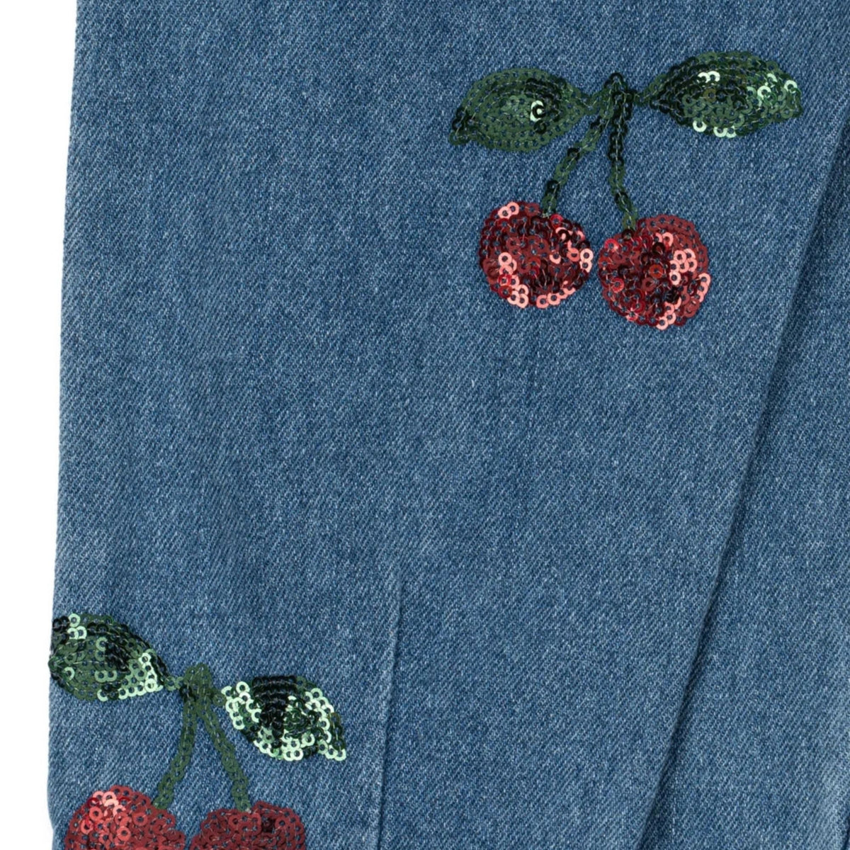 Βρεφικό denim παντελόνι παγιέτες κερασάκια Magot Sequin Konges Slojd
