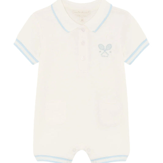 Βρεφικό φορμάκι milky white mc blue Cory Tennis Marie-Chantal