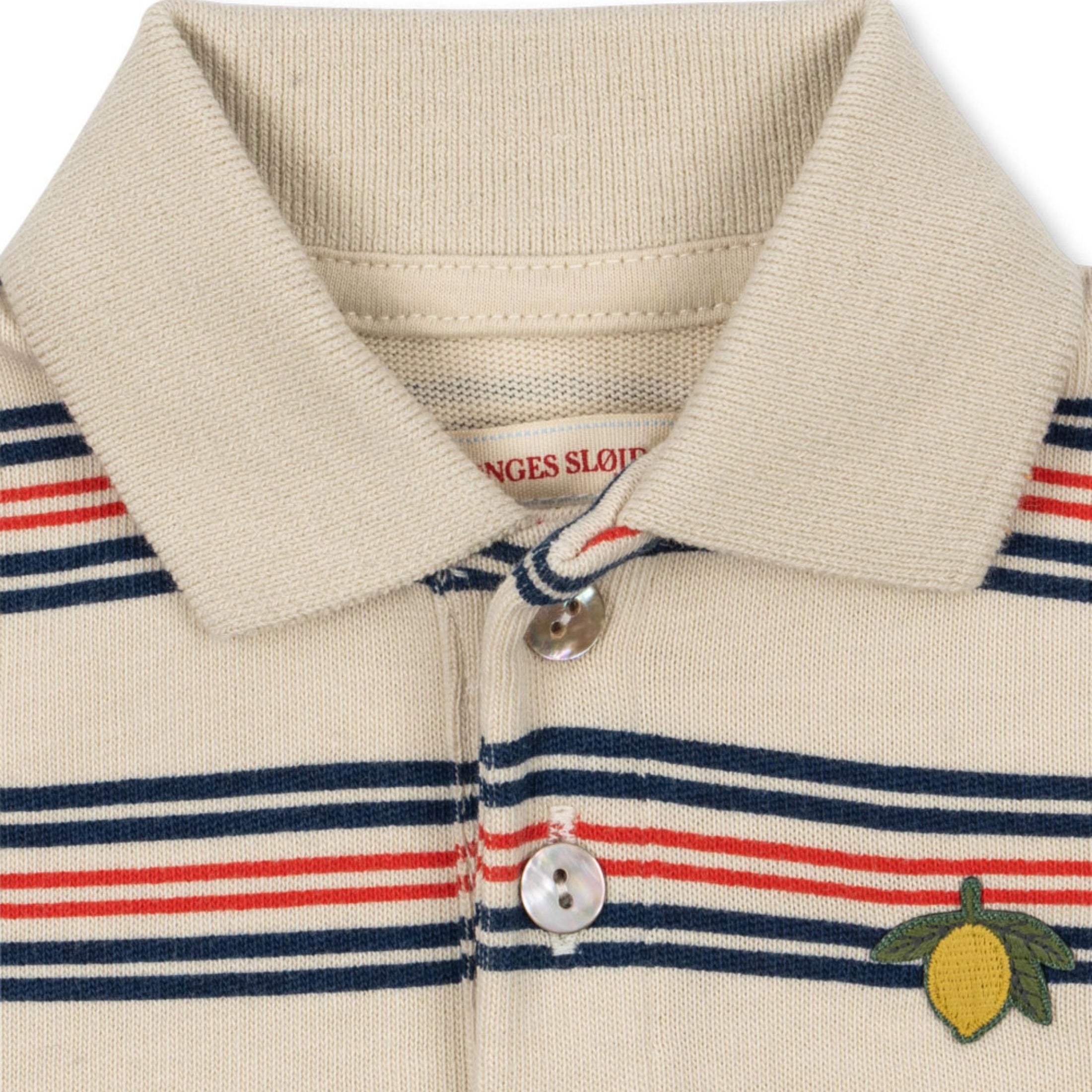 Βρεφικό φορμάκι πόλο ριγέ οργανικό βαμβάκι Konges Slojd