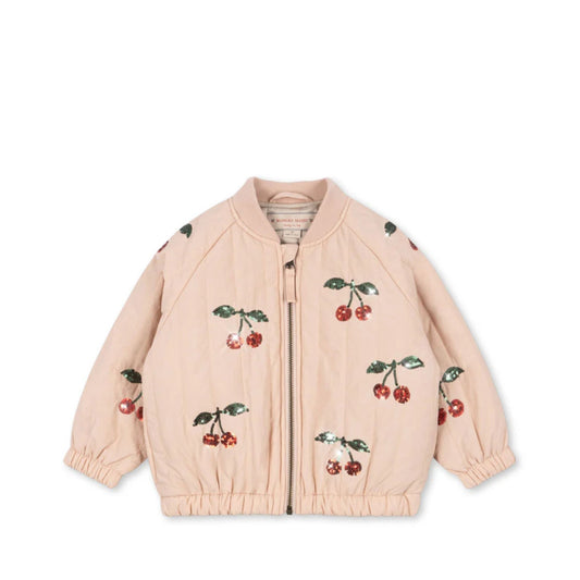 Βρεφικό μπουφάν Juno Cameo Rose Cherry με παγιέτες Konges Slojd