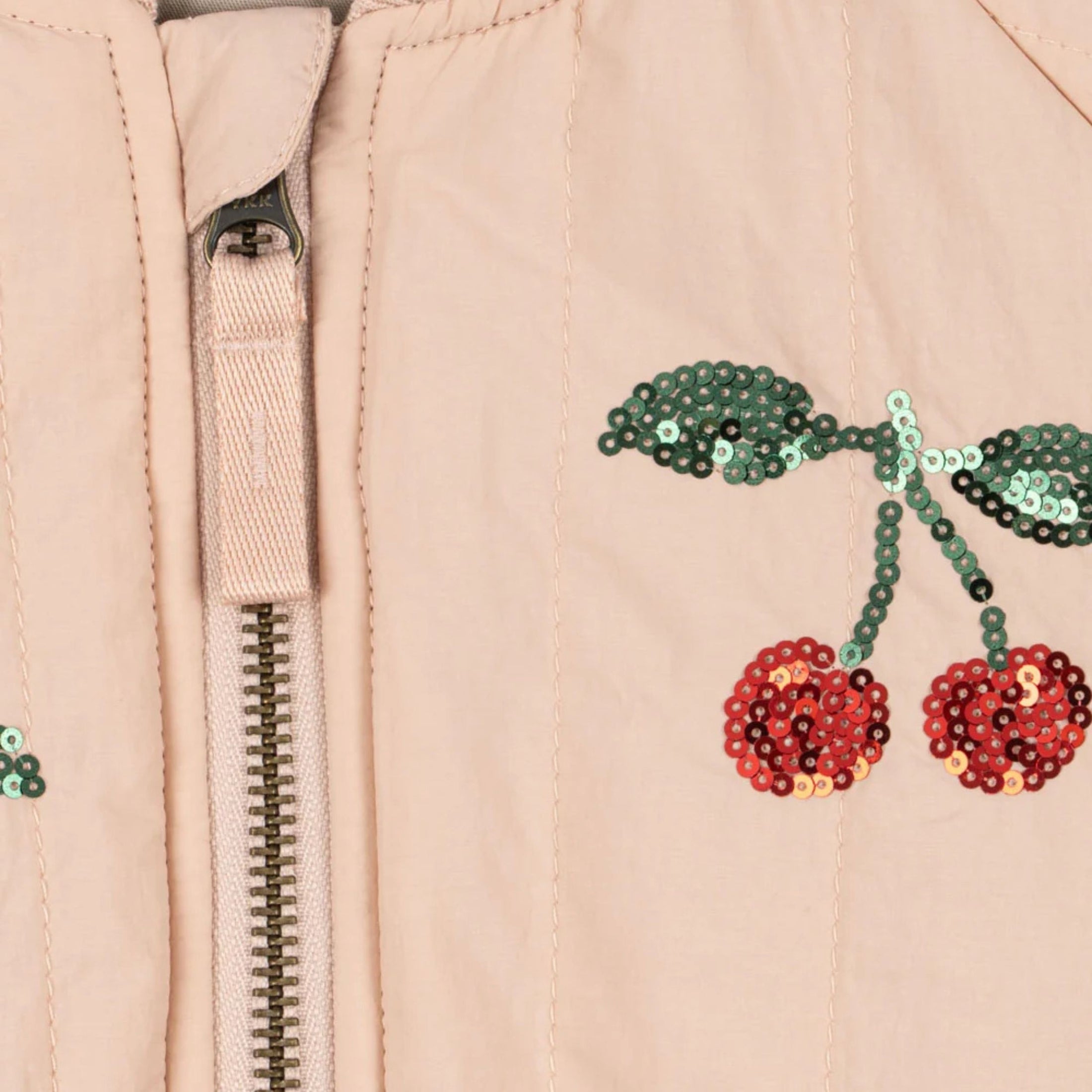 Βρεφικό μπουφάν Juno Cameo Rose Cherry με παγιέτες Konges Slojd